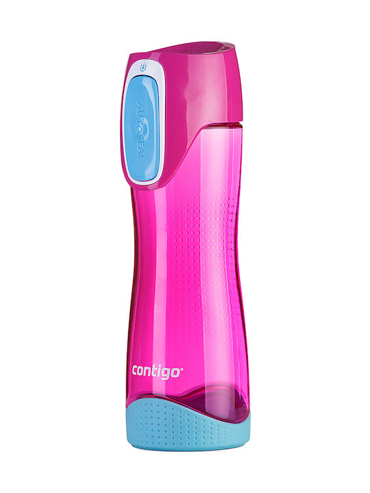 Contigo Swish Αθλητικό Πλαστικό Παγούρι 500ml Ροζ