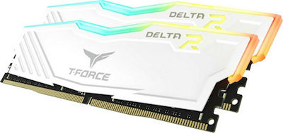 TeamGroup T-Force Delta RGB 16GB DDR4 RAM cu 2 module (2x8GB) și Viteză 3200 pentru Desktop