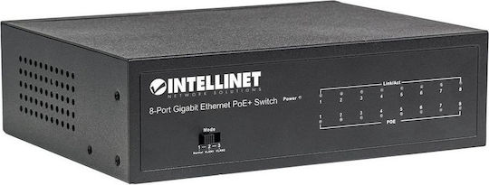Intellinet Managed L2 PoE Switch με 8 Θύρες Gigabit (1Gbps) Ethernet