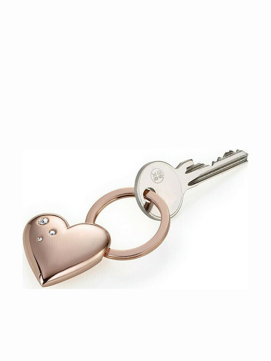 Troika Keychain Best Girls Friends Rosy Metallic Gold