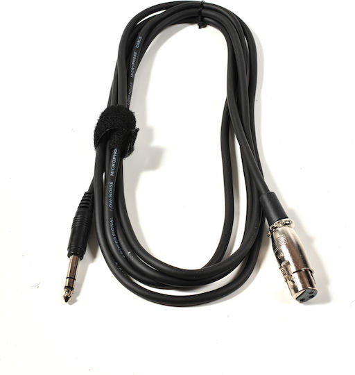 Metro BB 217-3 Kabel XLR-Buchse - 6,3mm Stecker Schwarz 3m (430033)