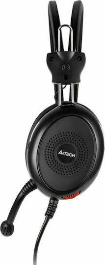 A4Tech HS-30 Auf dem Ohr Multimedia-Headsets mit Mikrofon und Verbindung 3,5 mm Klinke in Schwarz Farbe