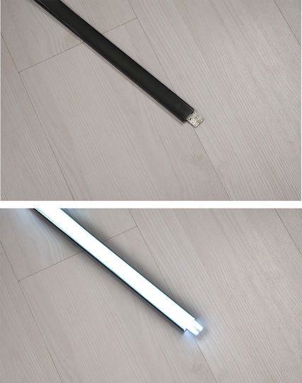 GloboStar External Aluminum Profile for LED Strip with Opal Cover 100x2.3x1cm
