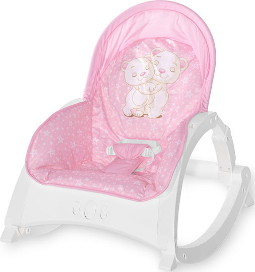 Lorelli Elektrisch Baby Relax Enjoy mit Musik und Vibration Pink Hug für Kind bis 9kg