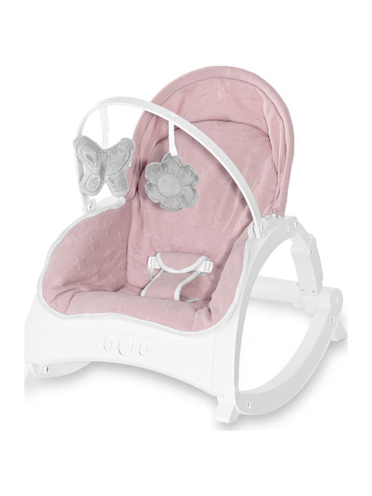 Lorelli Electric Relax Bebeluș 3 în 1 Alex cu Muzică Rose Stars pentru Copil până la 18kg