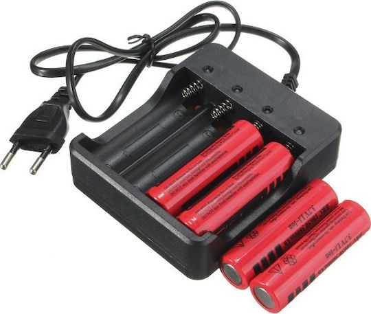 MS-404A Charger 4 Batteries Li-ion Size 18650