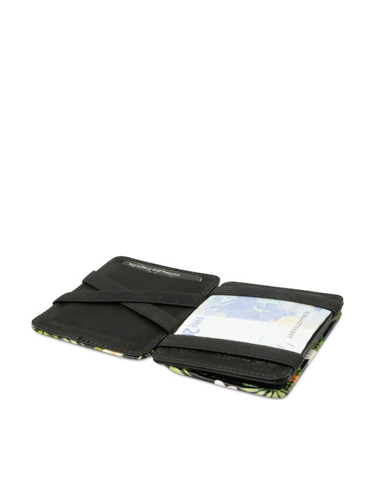 Magic Coin Wallet Toucan Δερμάτινο Ανδρικό Πορτοφόλι Καρτών με RFID και Μηχανισμό Slide