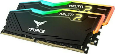 TeamGroup T-Force Delta RGB 32GB DDR4 RAM με 2 Modules (2x16GB) και Ταχύτητα 3600 για Desktop