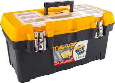 Asrin Hand Toolbox Plastic with Tray Organiser W48xD26xH24cm ASR-2077