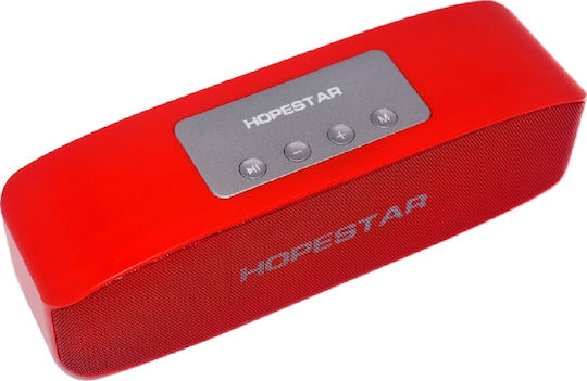 Hopestar H11 Bluetooth високоговорител 16W с радио и живот на батерията до 3 часа Червен
