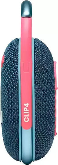 JBL Clip 4 Waterproof Bluetooth Speaker 5W with Battery Life up to 10 hours Blue/Pink