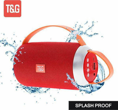 T&G Ηχείο Bluetooth 10W με Ραδιόφωνο και Διάρκεια Μπαταρίας έως 4 ώρες Κόκκινο