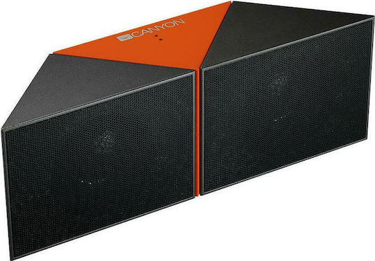 Canyon Transformer Ηχείο Bluetooth 6W με Διάρκεια Μπαταρίας έως 5 ώρες Grey/Orange