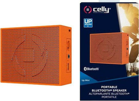 Celly Up Mini Ηχείο Bluetooth 2W με Διάρκεια Μπαταρίας έως 4 ώρες Πορτοκαλί