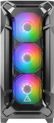Antec DF600 Flux Gaming Midi Tower Κουτί Υπολογιστή με Πλαϊνό Παράθυρο Μαύρο