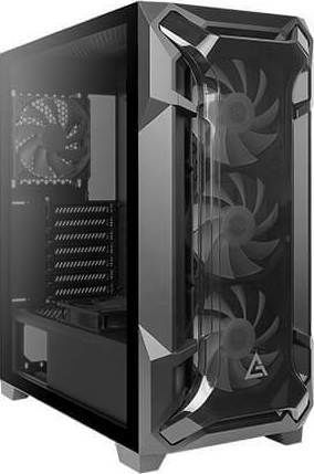Antec DF600 Flux Gaming Midi Tower Κουτί Υπολογιστή με Πλαϊνό Παράθυρο Μαύρο