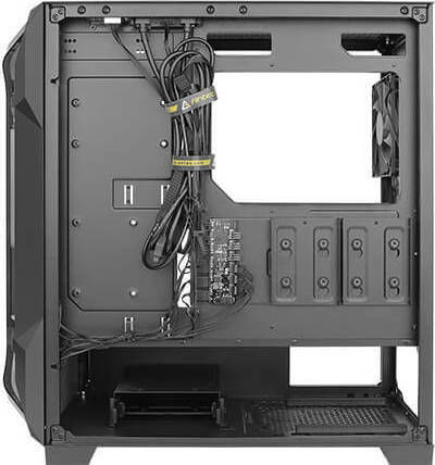 Antec DF600 Flux Gaming Midi Tower Κουτί Υπολογιστή με Πλαϊνό Παράθυρο Μαύρο