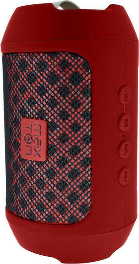 MaxCom Maxton Masaya MX116 Bluetooth Speaker 3W with Radio and Battery Life up to 4 hours Red