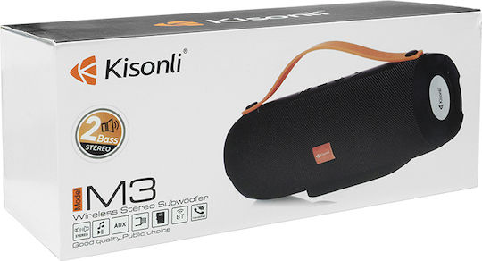 Kisonli M3 Ηχείο Bluetooth 5W με Ραδιόφωνο Μαύρο