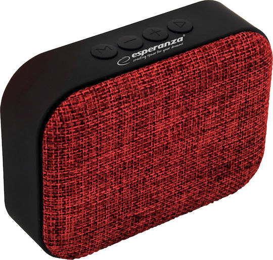 Esperanza Samba Ηχείο Bluetooth 3W με Ραδιόφωνο Κόκκινο