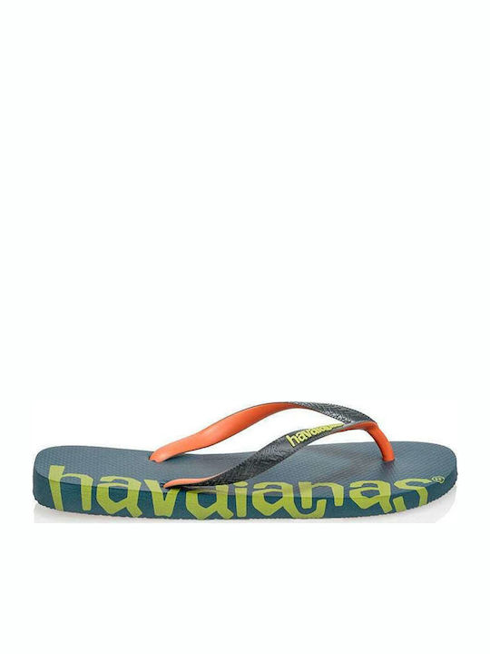 Lοgοmania Hightech Herren Flip Flops Blau