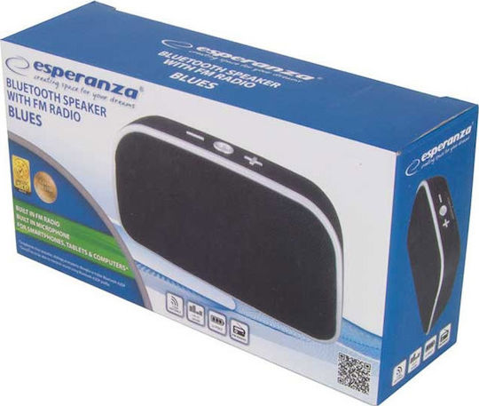 Esperanza Blues Boxă Bluetooth 3W cu Radio Negru
