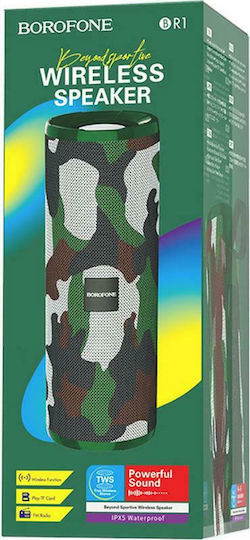 Borofone BR1 Beyond Bluetooth Speaker 5W with Radio and Battery Life up to 3 hours Green Camouflage