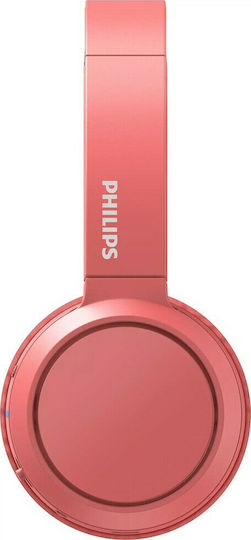 Philips TAH4205 Wireless / Wired On Ear Headphones with 29 hours of Operation and Quick Charge Red