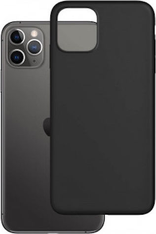 3MK Matt Case Back Cover Σιλικόνης Μαύρο (iPhone 11)