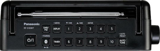 Panasonic RF-D30BT Φορητό Ραδιόφωνο Ρεύματος / Μπαταρίας DAB+ με Bluetooth Μαύρο
