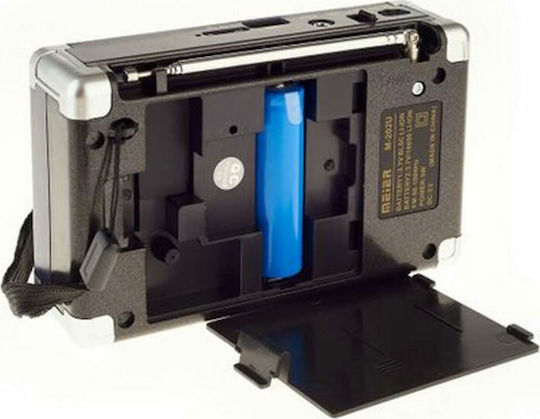 Meier M-202U Tragbares Radio mit USB Silber