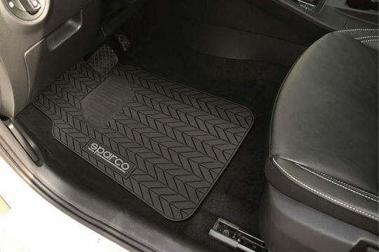 Sparco Set Covorașe Față și Spate 3buc din Furtun Negre