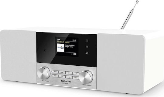 Technisat DigitRadio 4 C Επιτραπέζιο Ραδιόφωνο Ρεύματος DAB+ με Bluetooth Λευκό