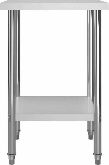 vidaXL Steel Workbench L60xD60xH85cm