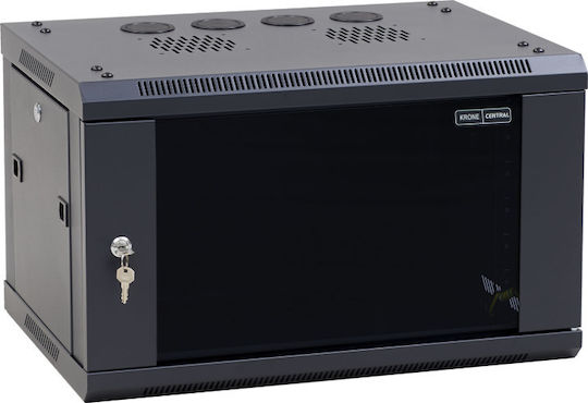 Central Wall Mounted Rack Cabinet 15U 60x45x37cm Black 3000145015/C