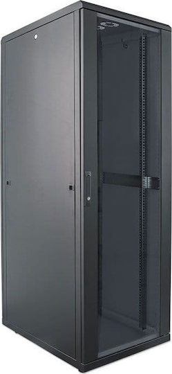 Intellinet Επιδαπέδια Καμπίνα Rack 22U 60x60x114.4cm Μαύρο 713078