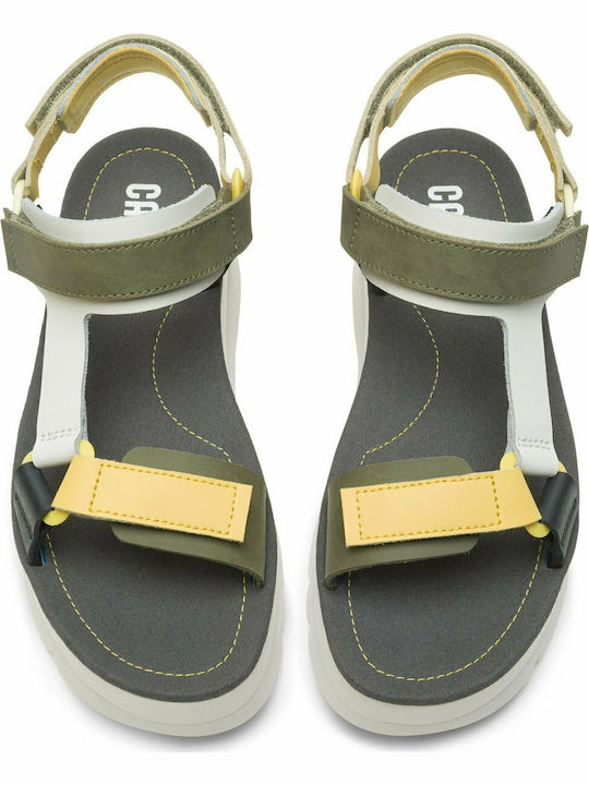 Oruga Up Δερμάτινα Γυναικεία Ανατομικά Σανδάλια Sporty Flatforms