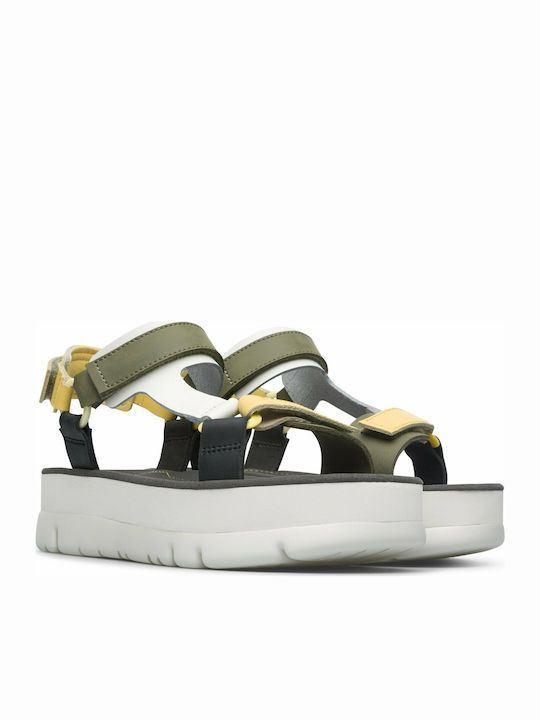 Oruga Up Δερμάτινα Γυναικεία Ανατομικά Σανδάλια Sporty Flatforms