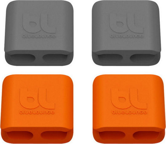 Bluelounge CableClip Clips Οργάνωσης Καλωδίων 4τμχ Πολύχρωμο