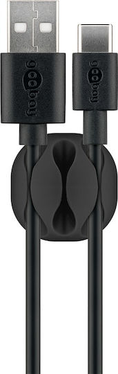 Goobay Cable Management Set Clips Οργάνωσης Καλωδίων 5τμχ Μαύρο