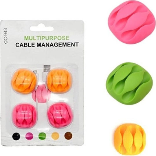 CC-943 Cable Clips 4pcs Multicolour