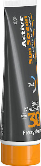 Frezyderm Active Sun Screen Innovative Foundation Αδιάβροχη Αντηλιακή Κρέμα Σώματος SPF30 με Χρώμα 75ml