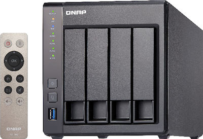 QNap TS-451+-8G NAS Tower με 4 θέσεις για HDD/SSD και 2 θύρες Ethernet