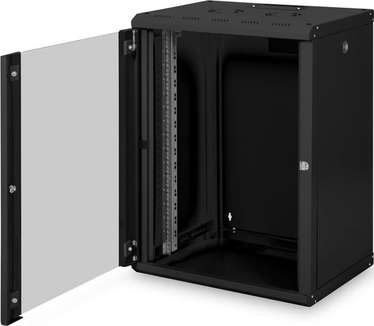 Digitus Монтиран на стена Рак кабинет 16U 60x45x45см Черен DN-19 16-U-SW
