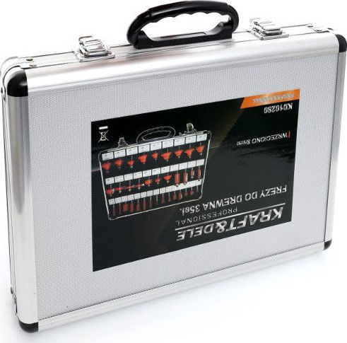 Kraft & Dele Set Lemn Set Freze Carbură pentru Metal \ Lemn cu Rulment 35buc