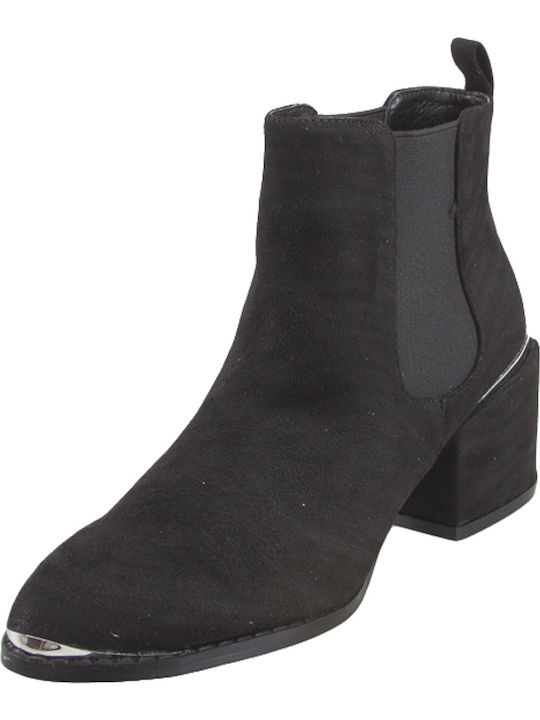 Azarey 457C497C Suede Women's Ankle Boots Black 457c497