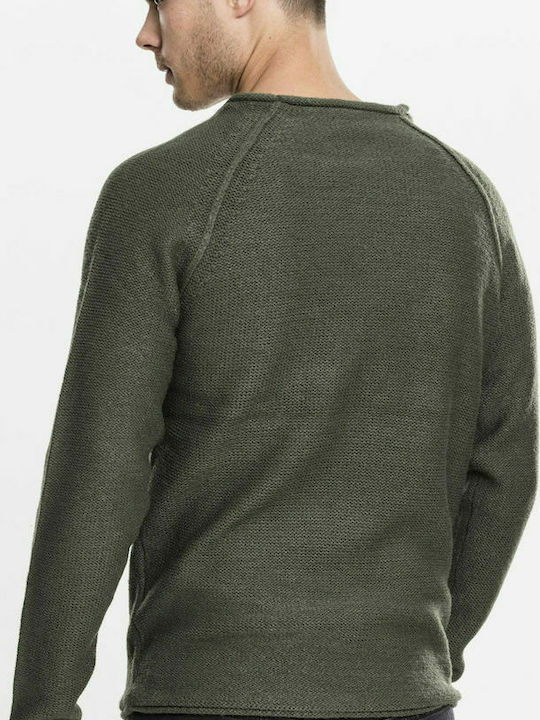 Urban Classics Herren Langarm-Pullover Olive