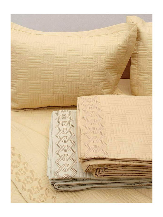 Sunshine Tagesdecke Übergröße Baumwolle Beige 220x240cm