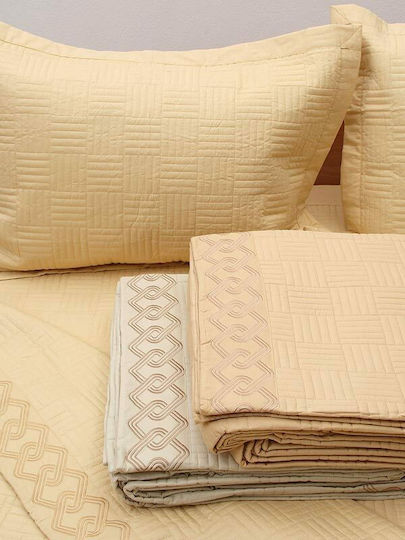 Sunshine Coverlets Set Super Double Yellow 220x240cm 3 Pieces