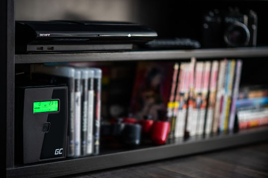 Green Cell Power Proof UPS Line-Interactive 800VA 480W with 2 Schuko Power Plugs